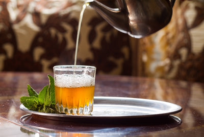 Traditional Moroccan Mint Tea with a Spicy Twist